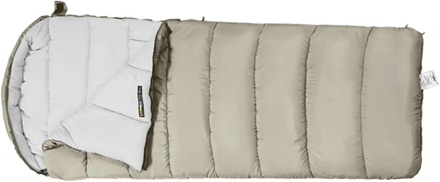 0 Degrees Cold Double Persons Sleeping Bag with Left Right Zippers, Shaping Cotton, 210T Chunya Fabric, Breathable & Soft & Proof, for Camping, Split Use for Adults