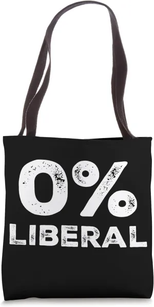 0% Liberal Tote Bag