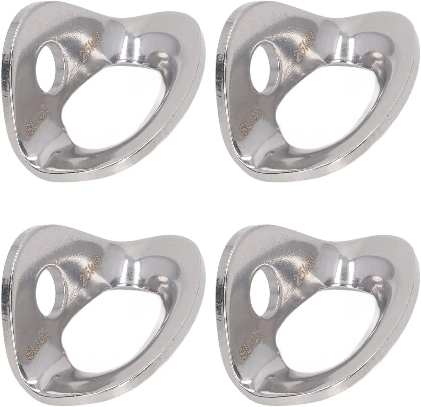 10Pcs Climbing Hanger Lightweight Stainless Steel Rock Climbing Anchors for Cave Exploration Engineering Protection