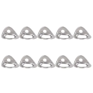 10Pcs Climbing Hanger, Steel Bolt Hanger, Lightweight Stainless Steel Rock Climbing Anchors for Protection