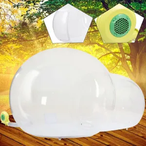 110V Inflatable Home Tent House,Luxury Dome Camping Air Bubble Party Outdoor,Transparent Stargazing and Camping,Rain Resistant Inflatable Tent,Quiet Air Blower for Advertising Event(3 X 5M)