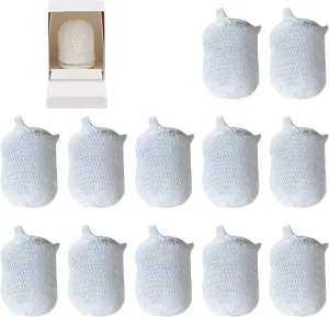 12 Pcs/Pk Gas Light Mantle, White Mantles Preformed Gaslight Mantel Gaslight Preformed Mantle Propane Light Mantle for Indoor Outdoor Gas Lights