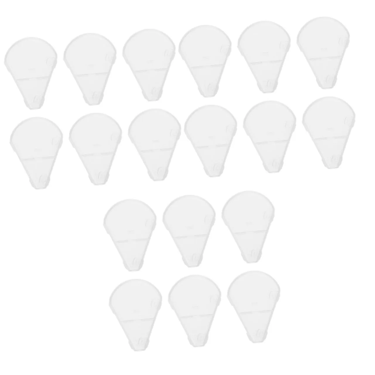 18 Pcs Protection Cap Makeup Brushes Cover Makeup Brush Bag Make Brushes Protector Makeup Brush Covers Protector Double Hair Dye Bowl Highlighter Makeup Brush Abs White