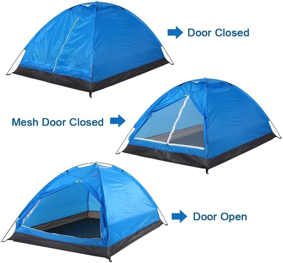 2 Person Camping Tent with Removable Rain Fly for Reliable Weather Protection