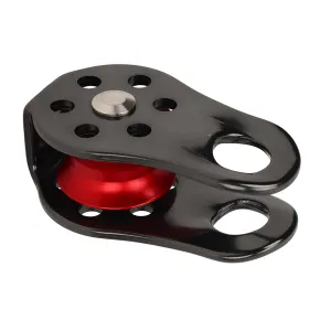 20kN Fixed Micro Pulley Lightweight Aluminum Alloy Climbing Rescue Pulley for Rappelling High Altitude Work