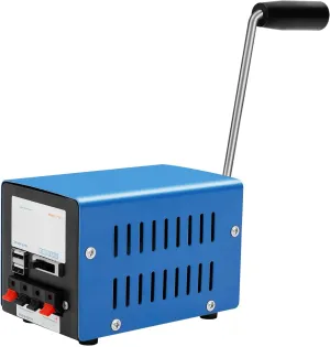 20W Hand Crank Generator - 3V-15V High Power Portable Generator Emergency USB Charger for Outdoor Travel Camping Survival Activities