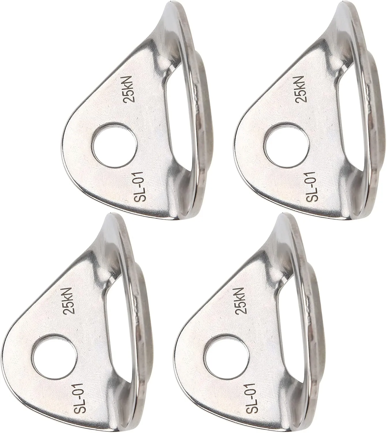 25 KN Climbing Hanger, Stainless Steel Rock Climbing Anchor, Sturdy for High Altitude, with Large Carrying Capacity, Easy to Install