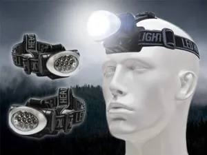 3-Pack: Impecca Water Resistant 20 Lumens 10 LED Headlamp