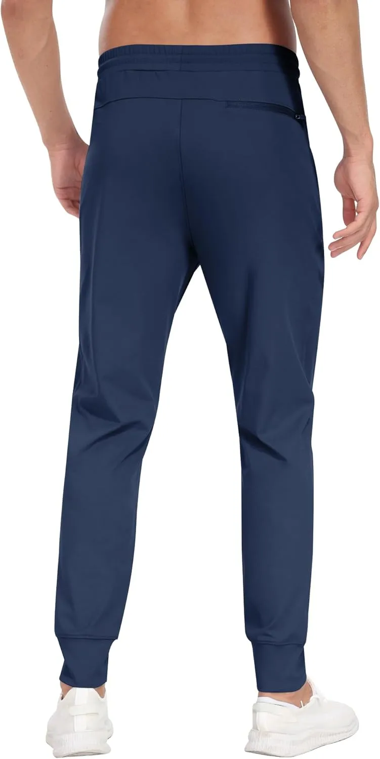 3 Pack Men's Sweatpants with Zipper Pockets,Workout Gym Traning Track Joggers Pants for Men Running Jogging Pants
