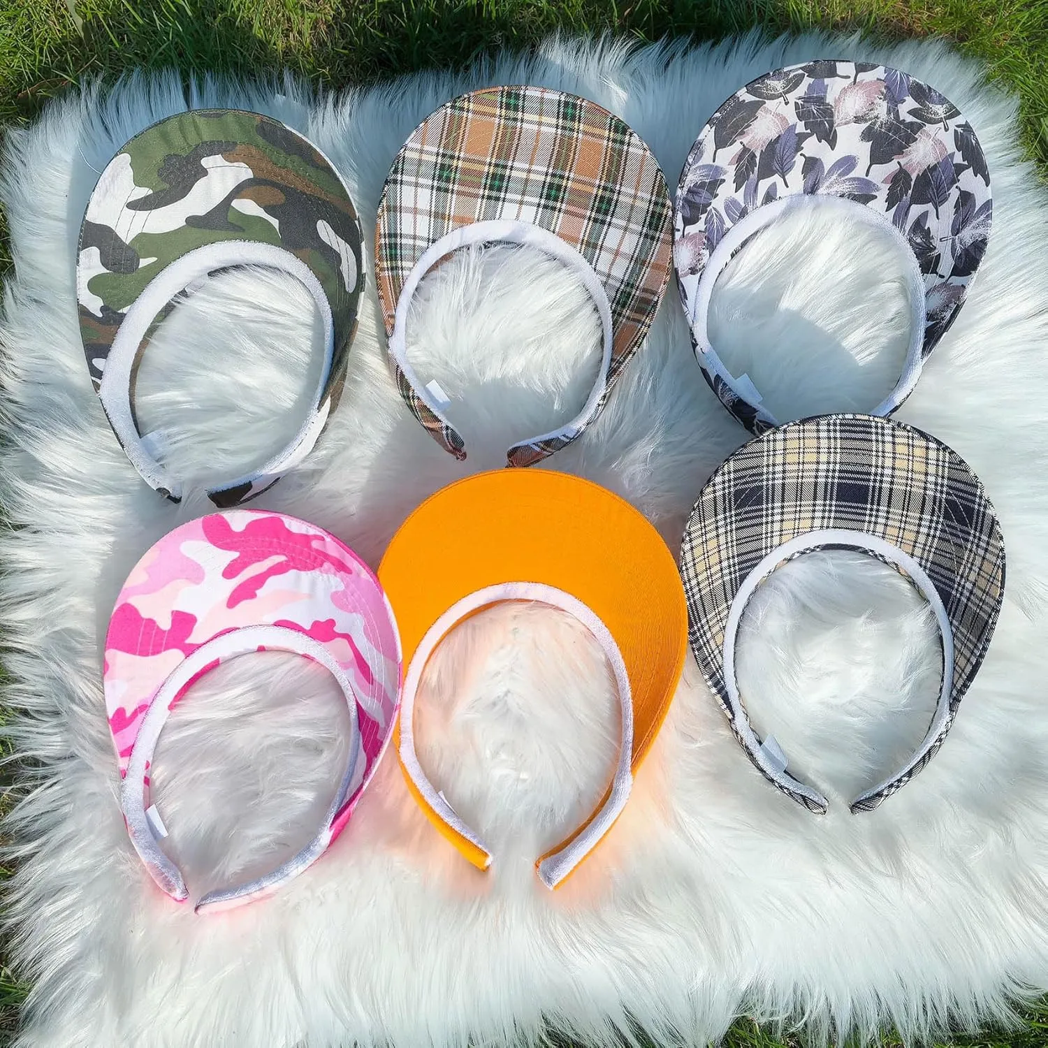 3 Pack Sports Sun Visor Hat Women Men Adjustable Clip On Visors Outdoor Golf Beach Cap
