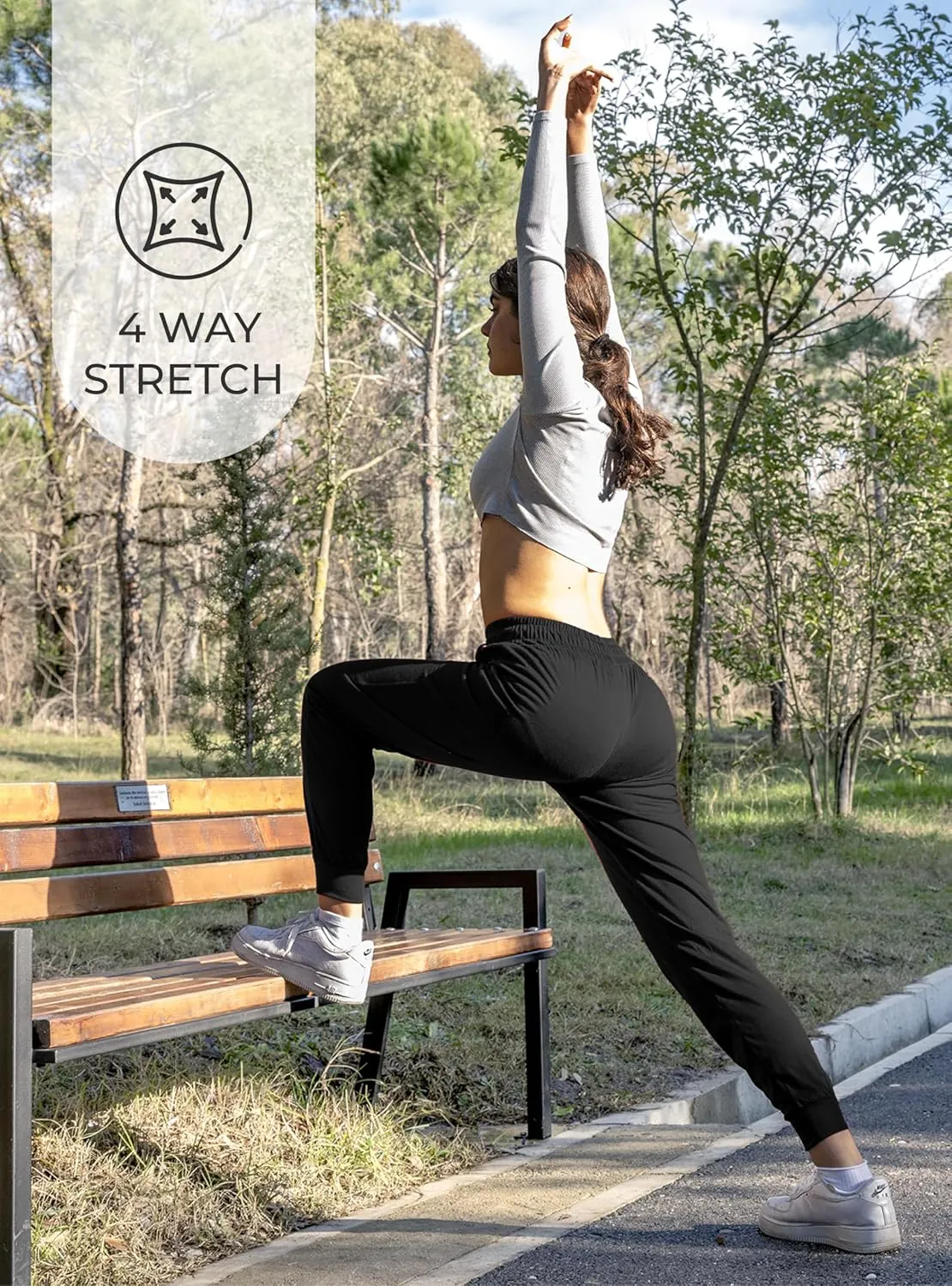 3 Pack: Women's Ultra-Soft Lounge Joggers Sweatpants Athletic Yoga Pants with Pockets
