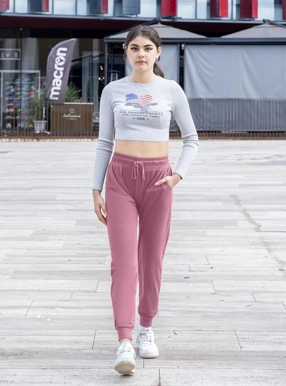 3 Pack: Women's Ultra-Soft Lounge Joggers Sweatpants Athletic Yoga Pants with Pockets
