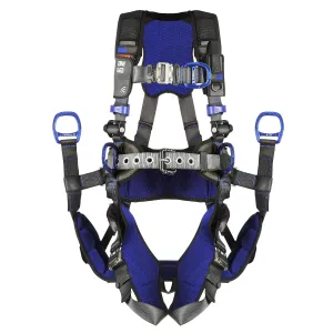 3M 1113193 DBI-SALA ExoFit X300 Comfort Tower Climbing Positioning Suspension Safety Harness, Telecommunications Fall Protection,Back,Front,Hip D-Rings,Auto-Locking Quick Connect Leg,Chest Buckles, XL