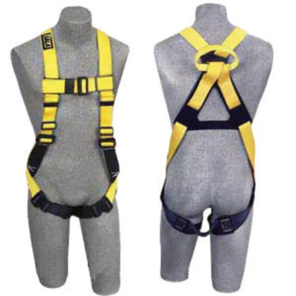 3M DBI-SALA Large Full Body Vest Style Harness With Non-Slip Chest Strap, Parachute Buckle, Pass- Thru Buckle Leg Straps, Non-Conductive Non-Spark PVC Coated Hardware And Web Loop On Back