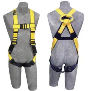 3M DBI-SALA Large Full Body Vest Style Harness With Non-Slip Chest Strap, Parachute Buckle, Pass- Thru Buckle Leg Straps, Non-Conductive Non-Spark PVC Coated Hardware And Web Loop On Back