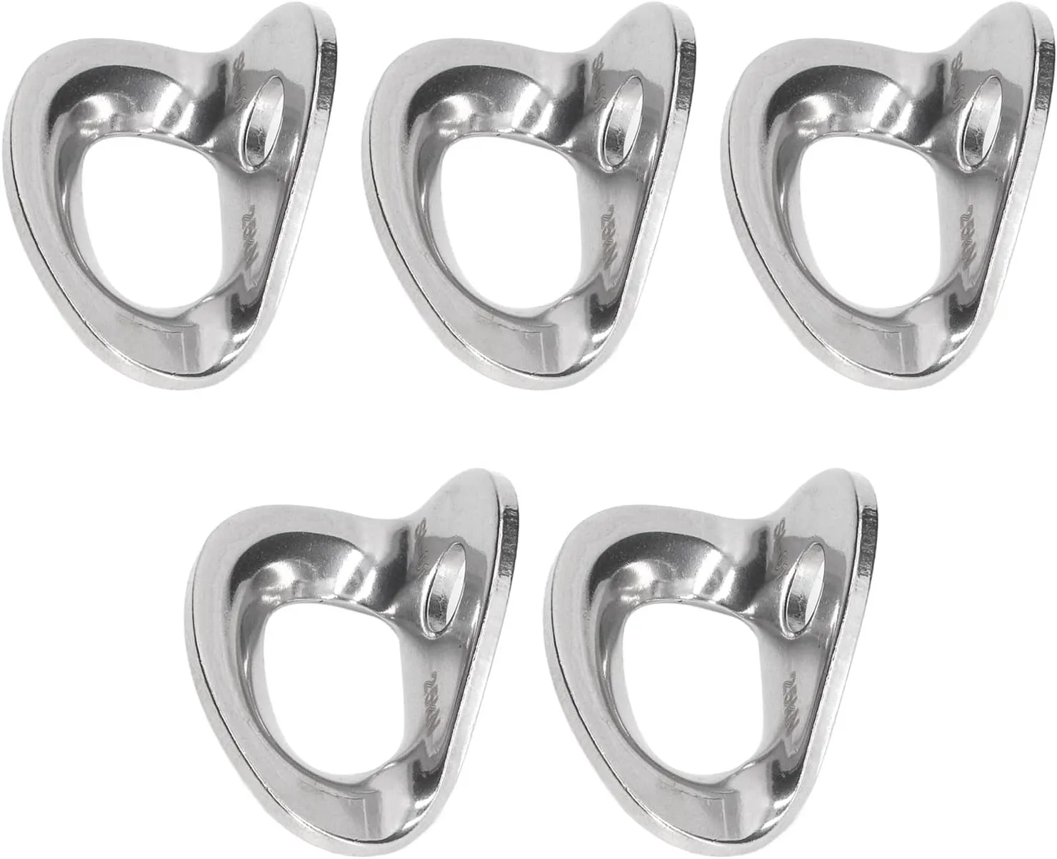 5pcs Climbing Anchor 316 Stainless Steel Climbing Hanger Stainless Steel Climbing Hanger Lightweight and Portable for Rappelling Aerial Work