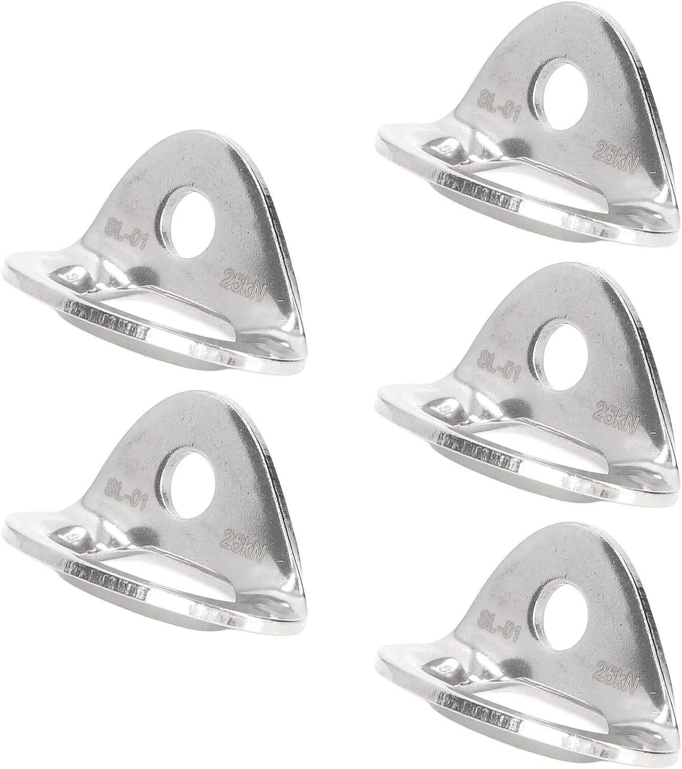 5Pcs Climbing Anchor,316 Stainless Steel Climbing Hanger for Rock Climbing Indoor Climbing Aerial Work