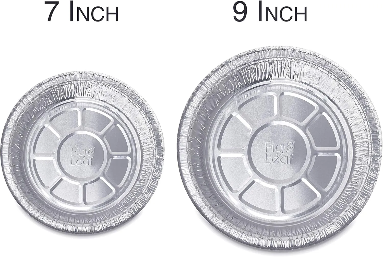 (60 Pack) Premium 7-Inch Round Foil Pans with Plastic Dome Lids l Heavy Duty l Disposable Aluminum Tin for Roasting, Baking, or Cooking