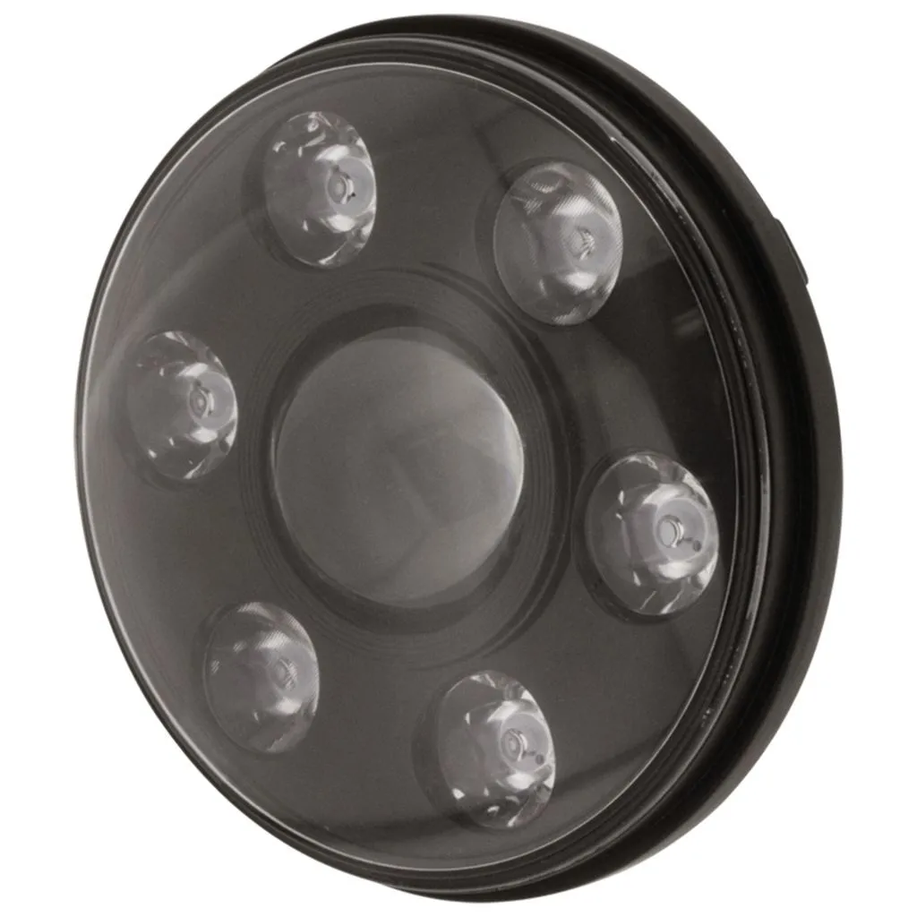 7inch LED HEADLIGHT 9-36V HIGH/LOW BEAM BLACK FASCIA