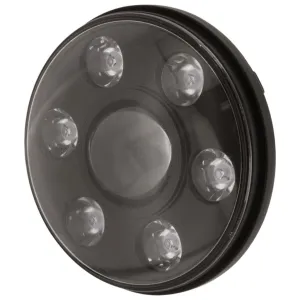 7inch LED HEADLIGHT 9-36V HIGH/LOW BEAM BLACK FASCIA
