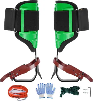 Adjustable Tree Climbing Spikes, Steel Climbing Spurs for Climbers, Hunting & Fruit Picking – Heavy-Duty Arborist Equipment, Durable Tree Climbing Gear with Secure Straps
