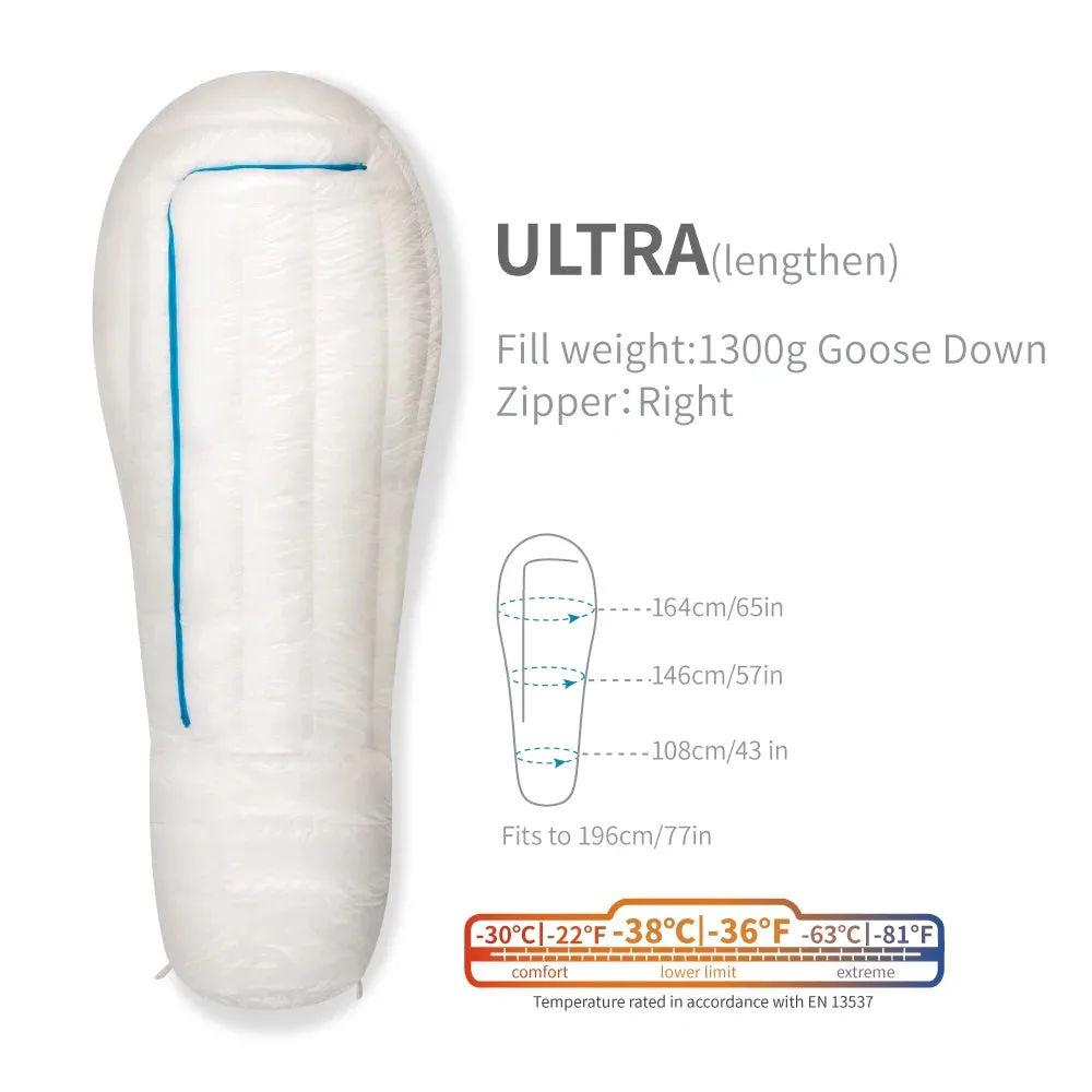 AEGISMAX Ultra -38 Degree 850FP Goose Down Sleeping Bag Ultralight Sleeping Bag for Men & Women