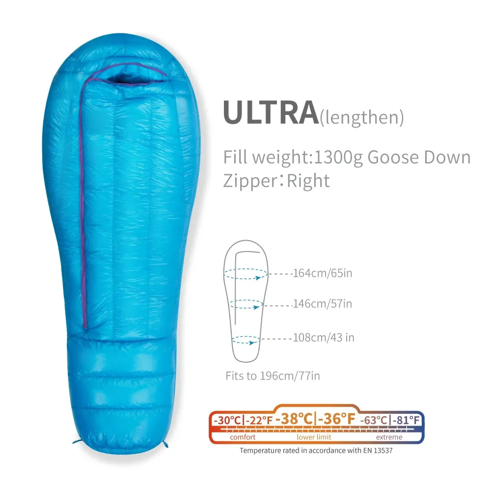 AEGISMAX Ultra -38 Degree 850FP Goose Down Sleeping Bag Ultralight Sleeping Bag for Men & Women