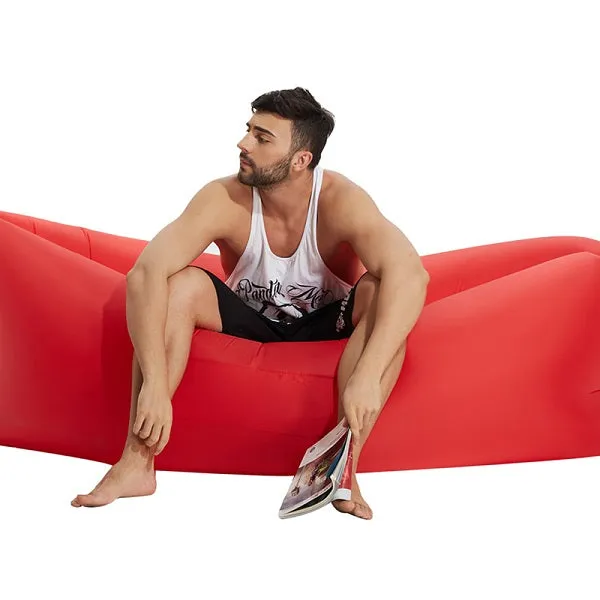 Air Bed Lazy Sleeping Bag With Side Pocket