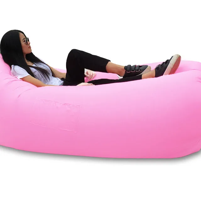 Air Bed Lazy Sleeping Bag With Side Pocket