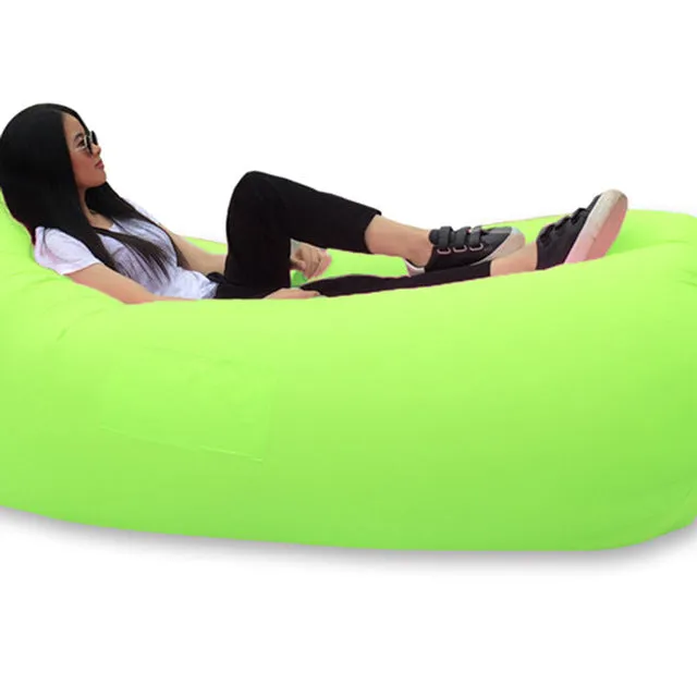 Air Bed Lazy Sleeping Bag With Side Pocket