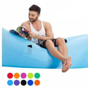 Air Bed Lazy Sleeping Bag With Side Pocket