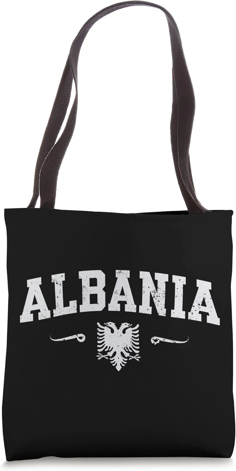 Albania Sport Design with Double Eagle Tote Bag