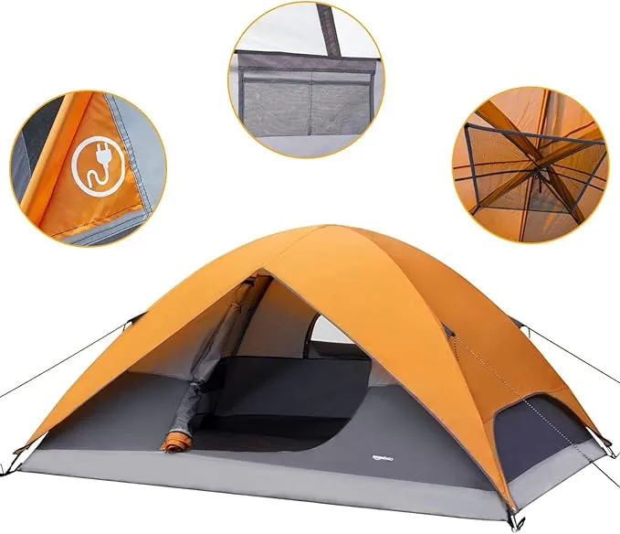 Amazon Basics Dome Camping Tent, 4/8 Person