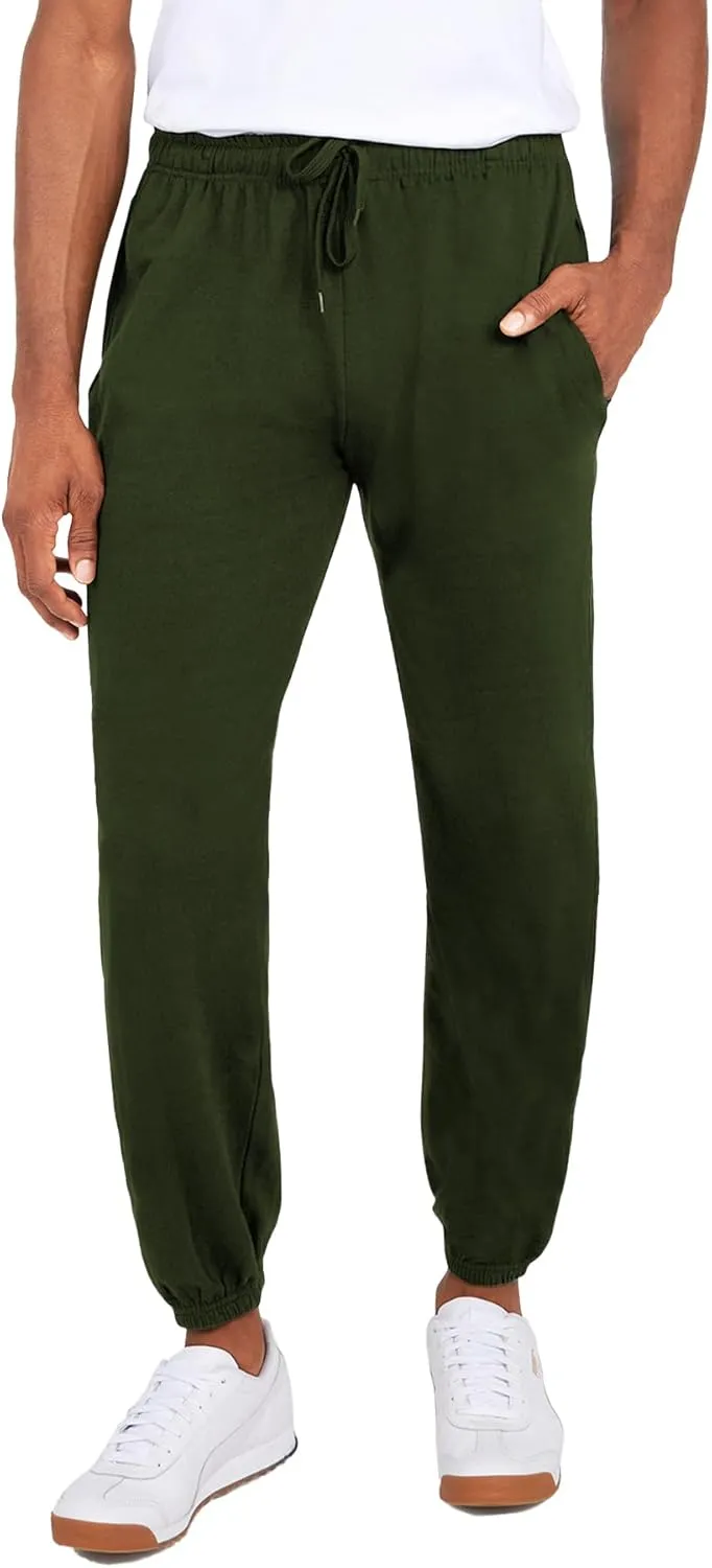 Andrew Scott Men's Fleece Joggers Pants | Multi Pack | Athletic Loose-fit Sweatpants for Workout, Running, Training