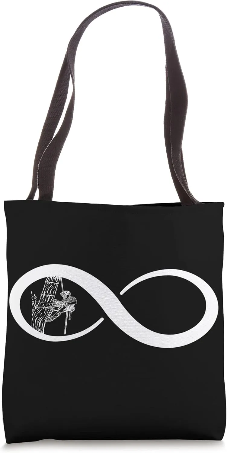 Arborist Infinity Tree Climbing Outdoorsman Lumberjack Tote Bag