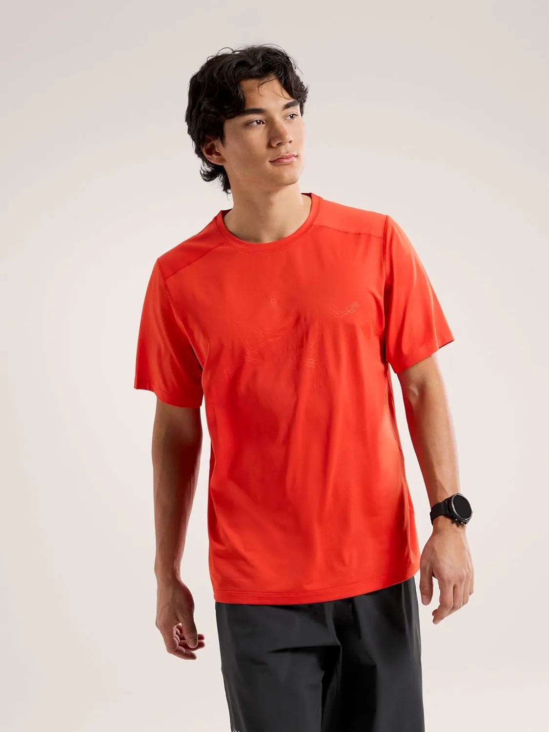 Arc'teryx Cormac Logo Shirt SS Men's | UPF 40  Sweat-Wicking Tee for Climbing - Redesign