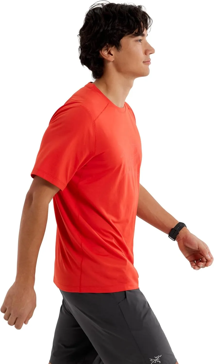 Arc'teryx Cormac Logo Shirt SS Men's | UPF 40  Sweat-Wicking Tee for Climbing - Redesign