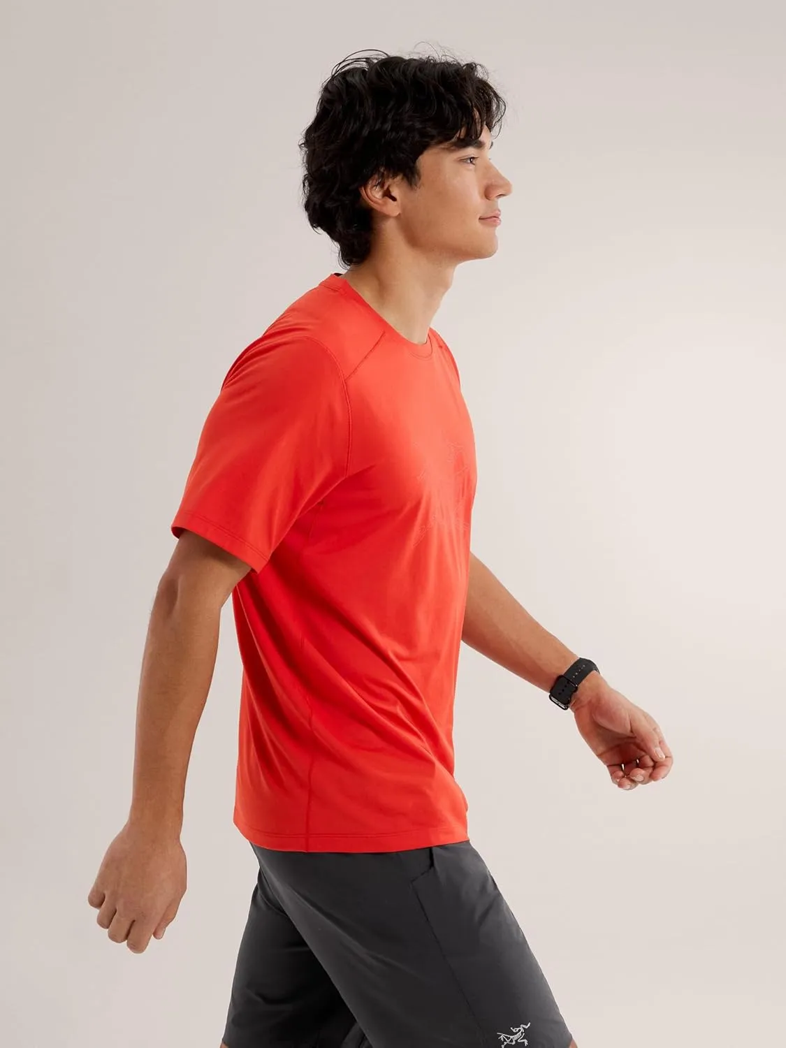 Arc'teryx Cormac Logo Shirt SS Men's | UPF 40  Sweat-Wicking Tee for Climbing - Redesign