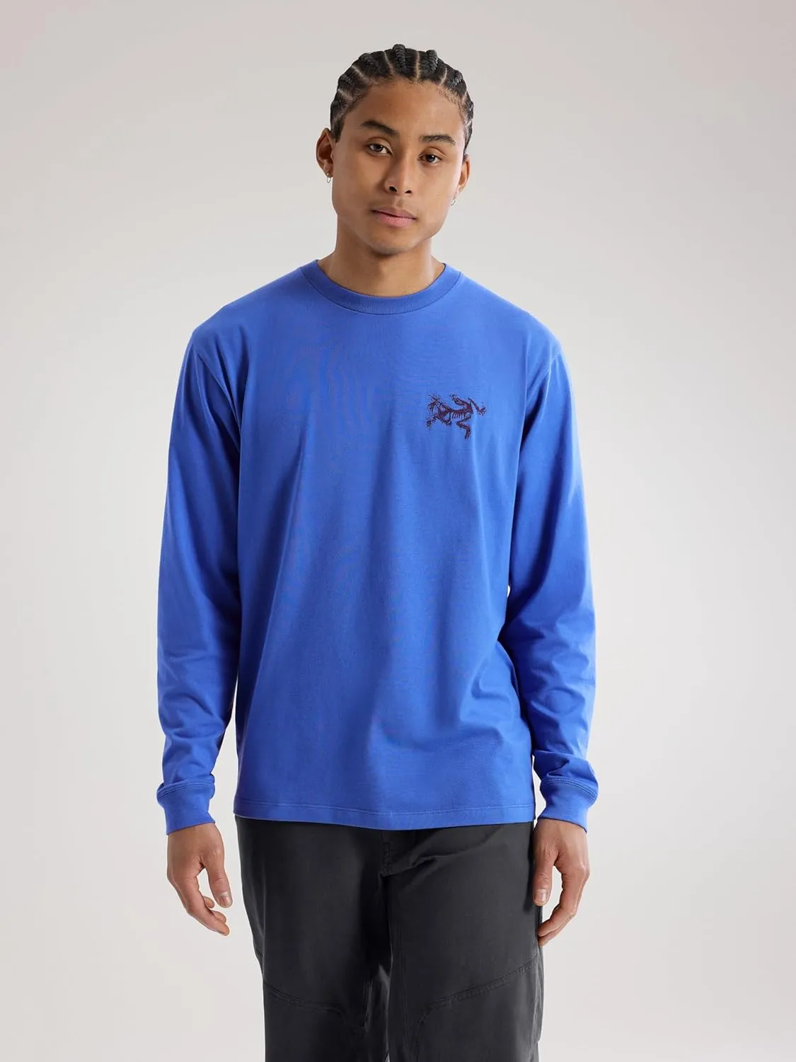 Arc'teryx Kragg SL Cotton Bird Tile Shirt LS Men's | Soft Cotton Climbing Shirt with Tiled Bird Graphic