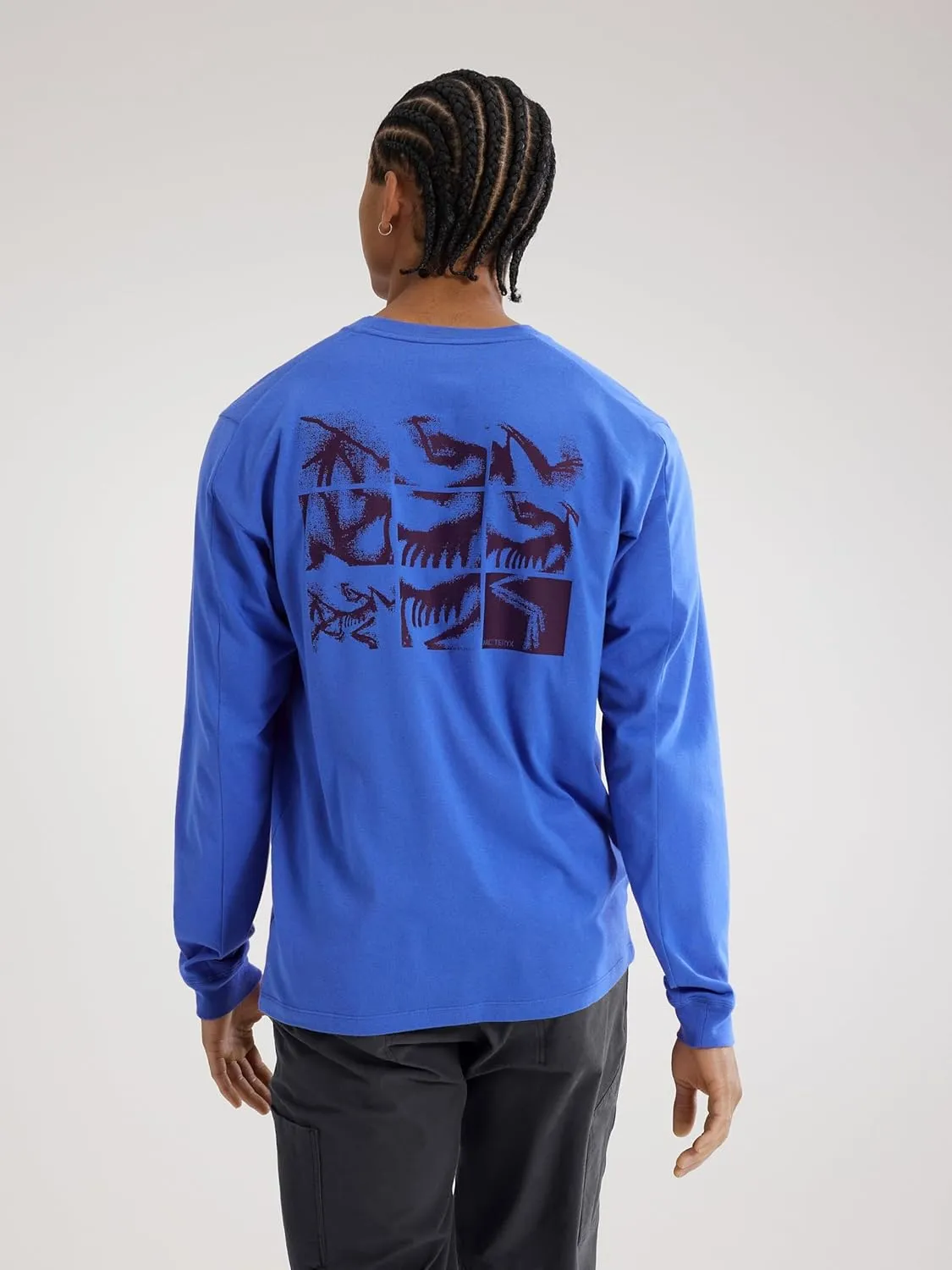 Arc'teryx Kragg SL Cotton Bird Tile Shirt LS Men's | Soft Cotton Climbing Shirt with Tiled Bird Graphic