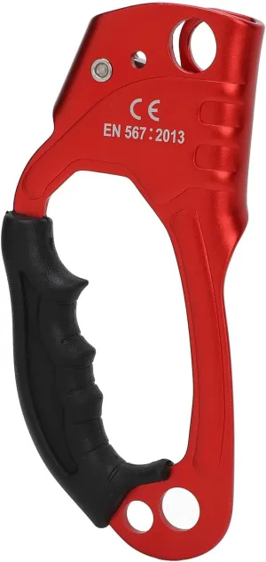 ASHATA Hand Ascender Rock Climbing Tree Arborist Rappelling Gear Equipment Rope Clamp, Right Handled Ascender Mountaineering Rock Climber Ergonomic Rappelling Gear Equipment