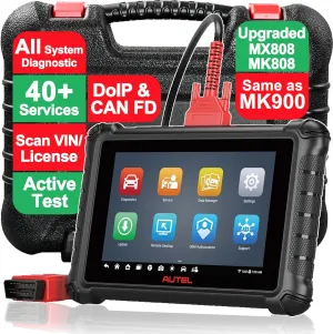Autel Scan Tool MX900 MK900 OBD2 All System Diagnostic Scanner, Same as MK900BT, Upgraded MK808S MK808BT MX808 MX808S MK808Z, Bi Directional, 40  Service, DoIP/CAN FD, 3000  Active Tests, FCA SGW