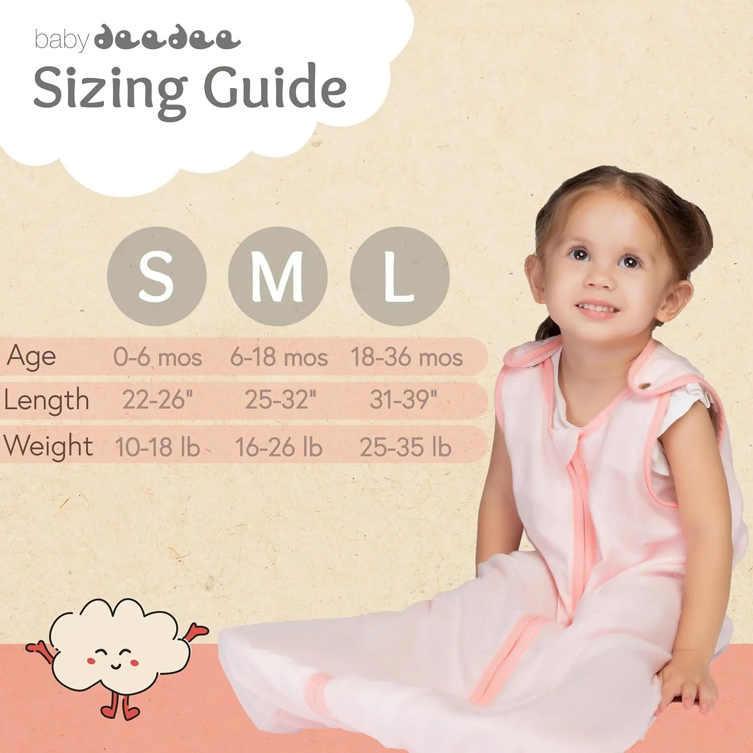 baby deedee Sleep Nest Air TOG 0.5 | 72% Viscose from Bamboo and 28% Cotton Sleep Sack Sleeping Bag - Baby Wearable Blanket