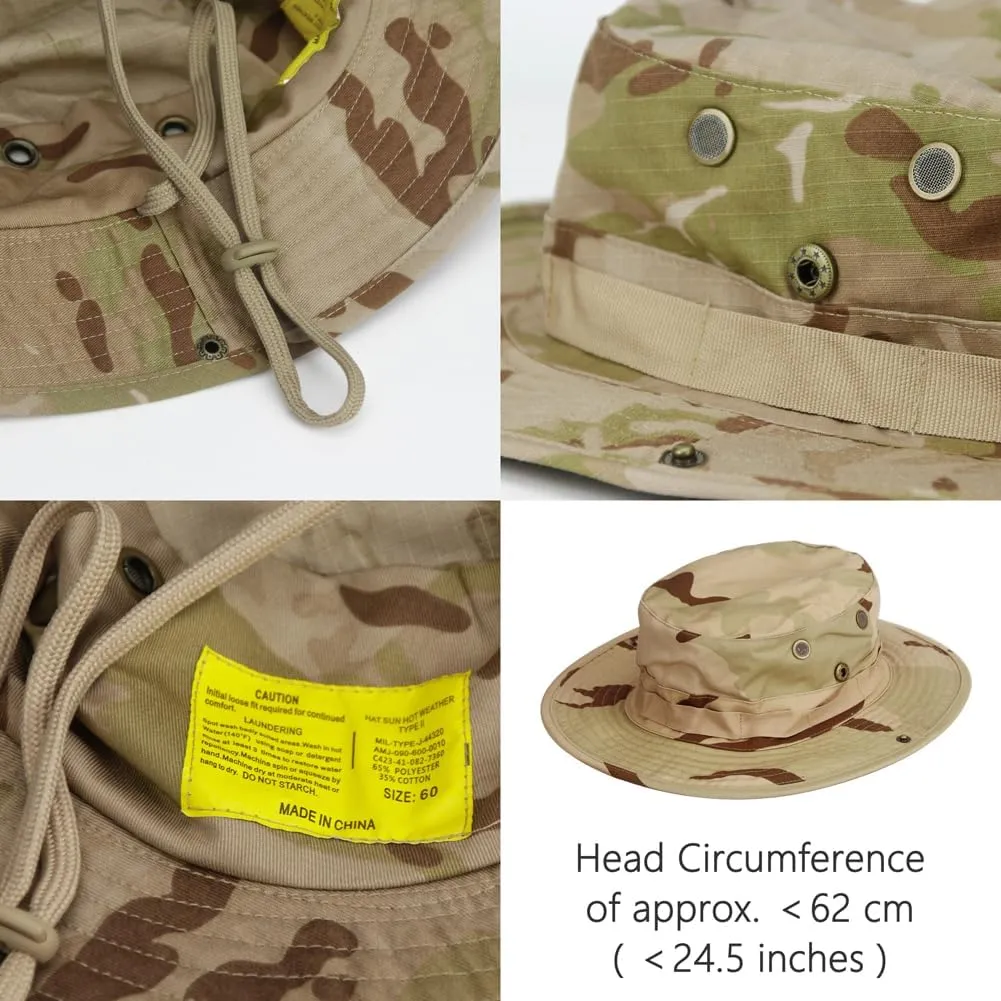 Baraclava Hat   Boonie Hat, Military Fan Hat Set, Sun Protection Wind Blocking, for Cycling Hiking Climbing Fishing