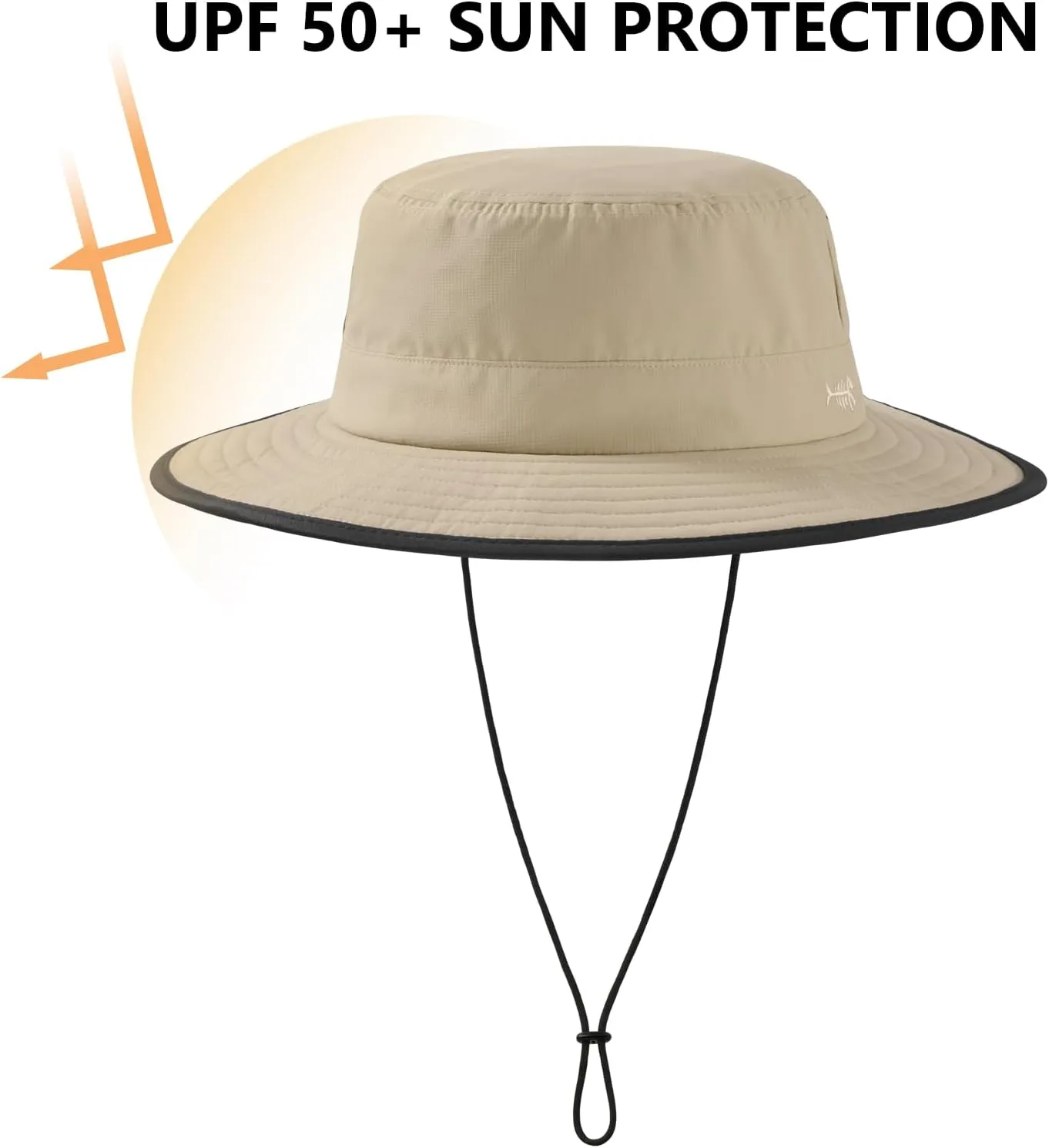 BASSDASH UPF 50  Water-Resistant Fishing Bucket Hat with Laser Perforated Mesh Adjustable for Men Women Outdoor Hiking
