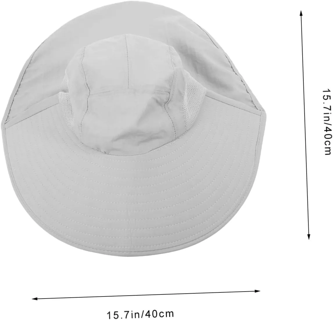 Beach Hat Wide Brim Visor Portable Fishing Cap with Mesh Design for Sun Protection for Outdoor Sports
