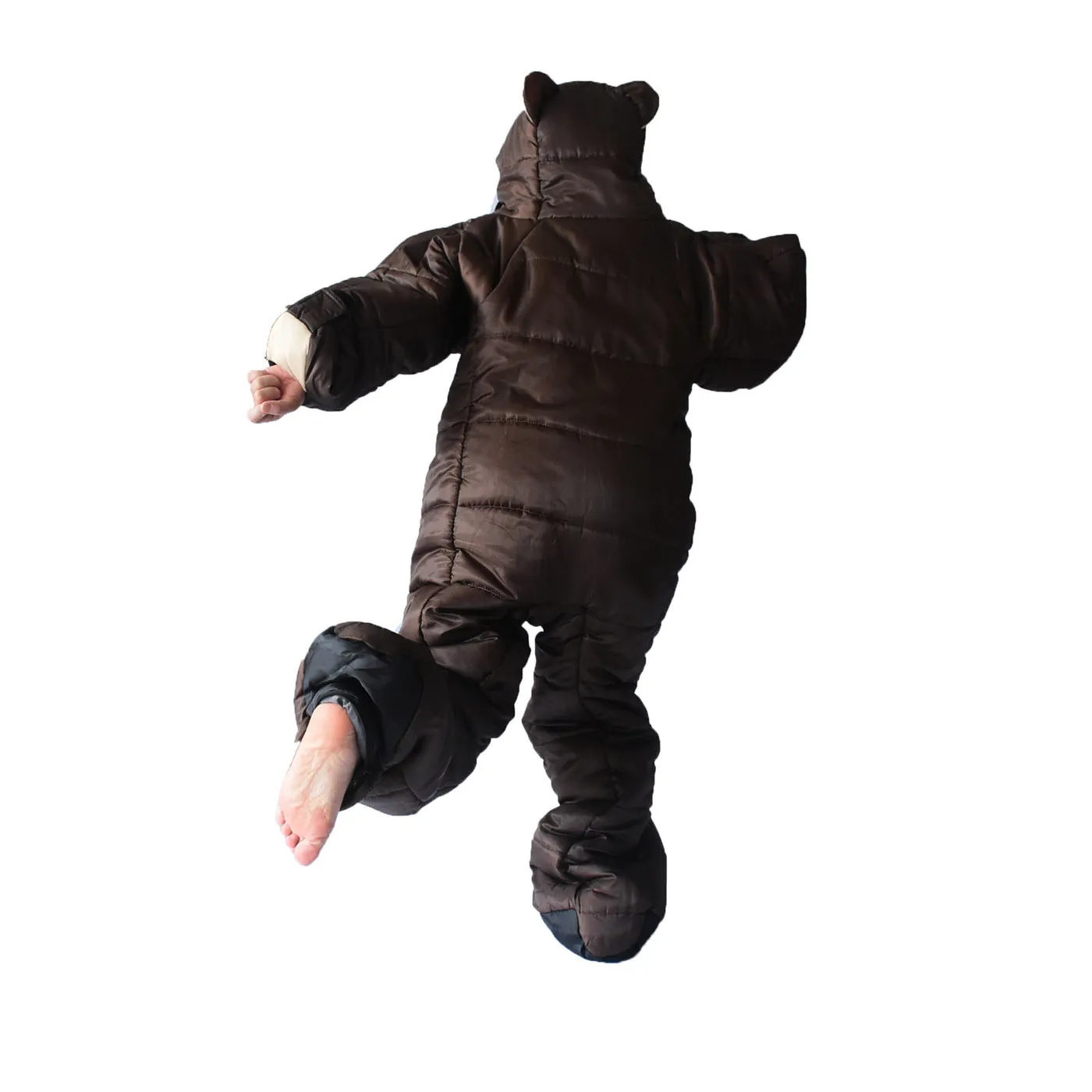 Bear Shaped Brown Kumano Human Body Mummy Sleeping Bag