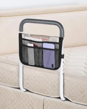 Bed Rails for Elderly Adults Safety - Adjustable Bed Assist Rail for Seniors - Stable Bed Side Rails Handle Support Bar Bed Guard Rails with Storage Bag & Fixing Strap, Fit King Queen Full Twin Bed