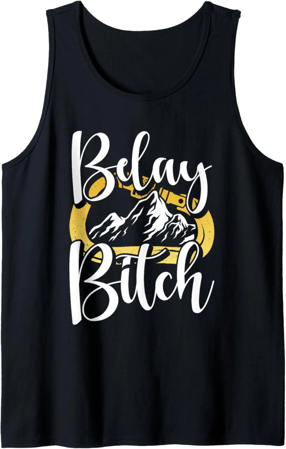 Belays and Mountain Peaks Adventure Enthusiast Rock Climbing Tank Top