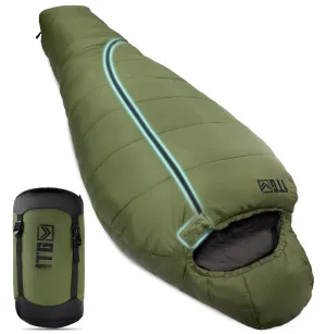★Best Saller★1TG Tactical Camping Mummy Sleeping Bag, 26-36℉ All Season